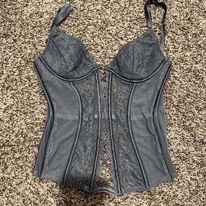 Grey Corset Victorias Secret